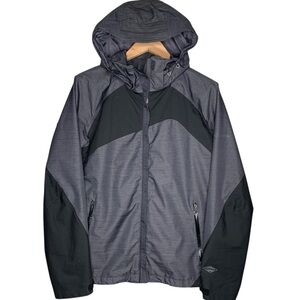 Columbia Omni-Tech Waterproof Shell Jacket L No Liner Removable Hood Snow Ski